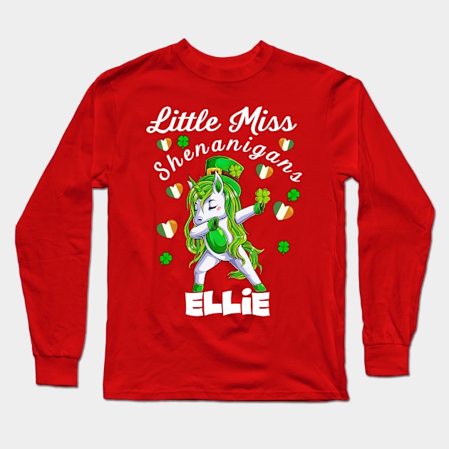 Unicorn dabbing little miss Shenanigans Long Sleeve T-Shirt by AllanahCrispen